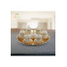 Round Tray Pearl Stone 6 Piece Coffee Set Turkish Delight Tray