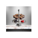 Round Tray Mırra Coffee Presentation Set With Elegant Glass Cups