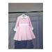 School Pink White Baby Collar Dress