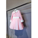 School Pink White Baby Collar Dress