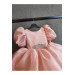 Powder Organza Balloon Sleeve