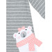 Teddy Bear Girl Striped Dress