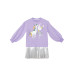 Ballerina Unicorn Girls Pleated Dress