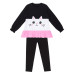 Frilled White Cat Girl Tshirt Tights Set