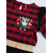 Unicorn Plaid Tulle Christmas Girl Red Dress