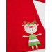 Naughty Deer Girl Velvet Red Dress