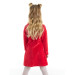 Naughty Deer Girl Velvet Red Dress