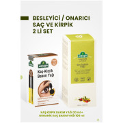Arifoğlu Eyebrow Eyelash Care Oil 20 Ml + Organic Hair Care Oil 100 Ml Set Of 2