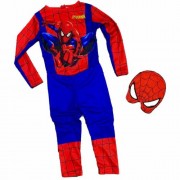 Red Blue Printed Spiderman Child Costume - Spiderman Child Costume - Spiderman Costume