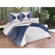 Destina Double Quilted Bedspread In Navy