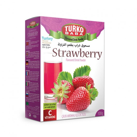 Turko Baba Delicious Strawberry Juice Powder 300 Gr