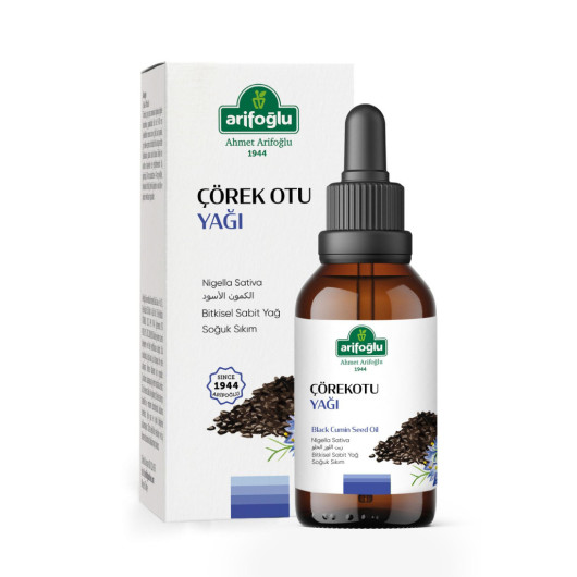 Arifoğlu 100% Pure And Natural Black Cumin Oil 50 Ml (Cold Press)
