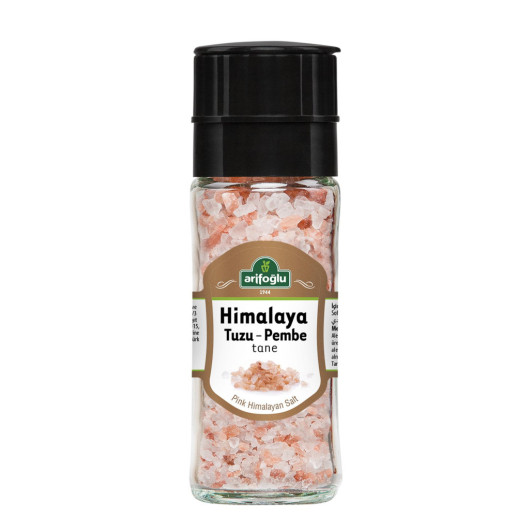 Arifoğlu Pink Himalayan Salt Grinder Glass Bottle 130 G