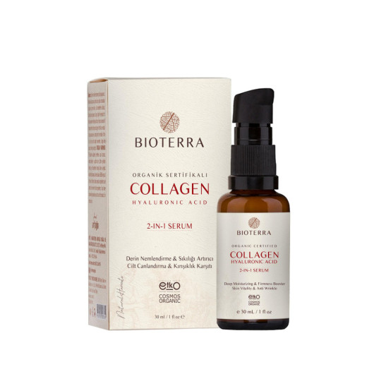 Bioterra Organic Collagen Booster Hyaluronic Acid Serum 30 Ml