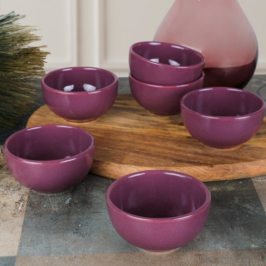 Dish For Nuts / Sauce Purple Color 8 Cm 6 Pieces Bulut