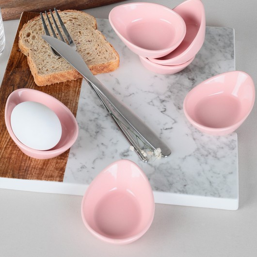 Egg Trays 8 Cm 6 Pieces, Light Pink Color Fluffy