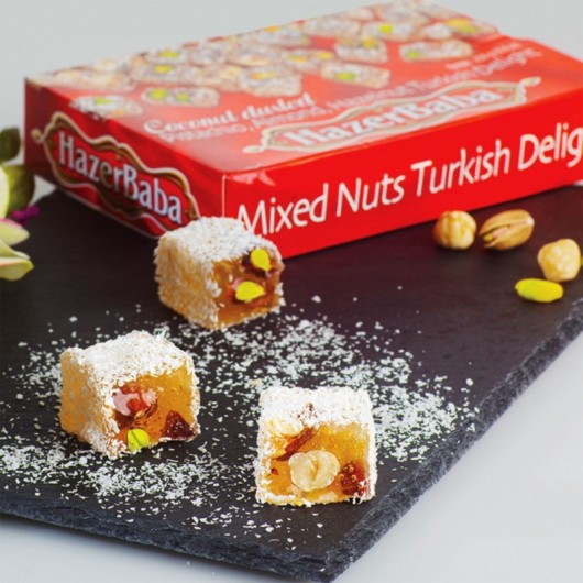 Coconut Coated Turkish Delight With Mixed Cookies 250G