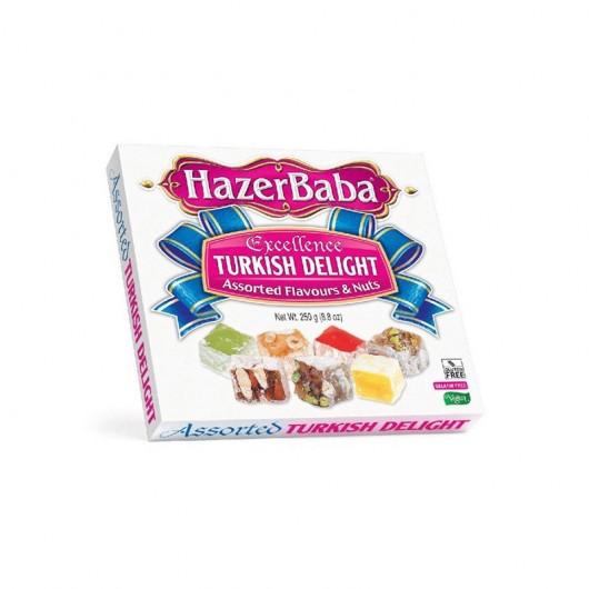 Turkish Delight Mixed 250 Grams Hazerbaba