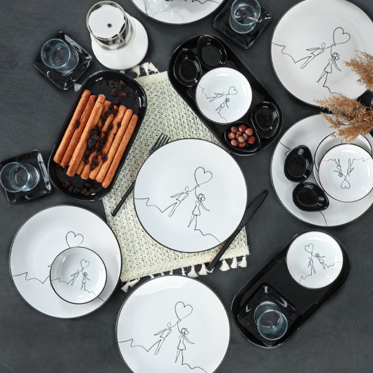 Lovely Breakfast Set 33 Pieces For 6 Persons - 20352