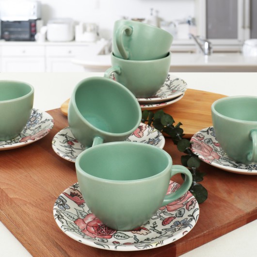 Magnolia Tea Cup Set 12 Pieces For 6 Persons - 18235