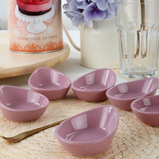 Dish For Nuts / Sauce Small Purple Color 8 Cm 6 Pieces Gondol