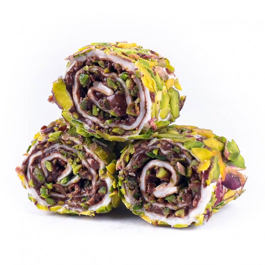 Turkish Dessert Stuffed With Nutella Chocolate And Pistachio From The Famous Cekeroglu