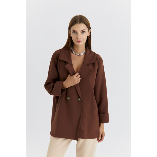 Oversize Brown Women's Jacket