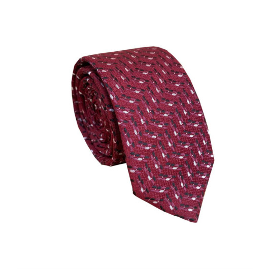 Men's Claret Red Tie