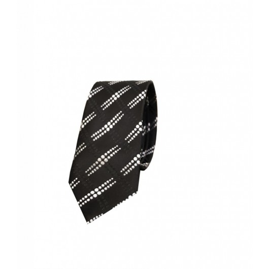 Horseman Patterned Black Tie