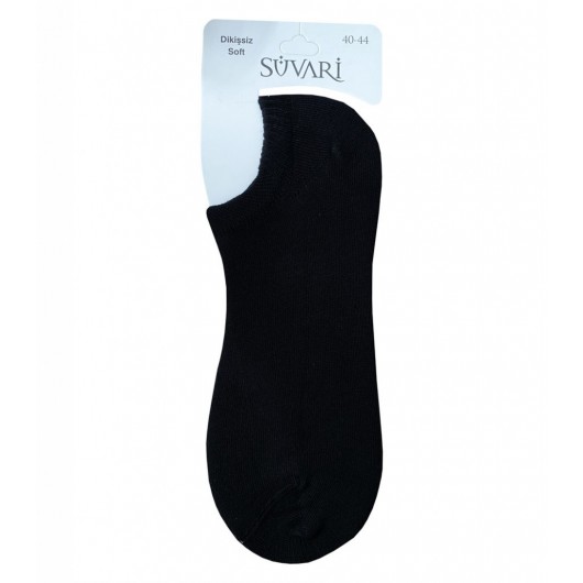 Süvari Seamless Soft Black Sneakers Socks
