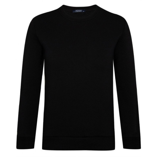 Süvari O Neck Black Men's Sweatshirt