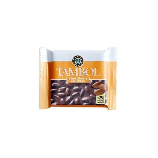 Tambol Whole Almond Milk Chocolate 100G