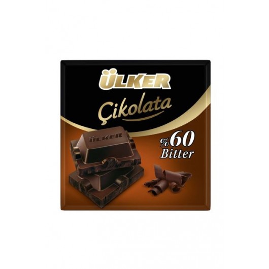 Ulker Dark Chocolate, 60 Grams, 6 Pieces