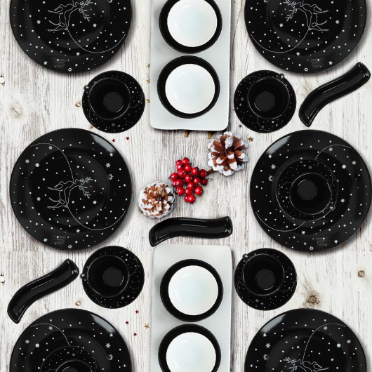 Winter Night Breakfast Set 31 Pieces For 6 Persons