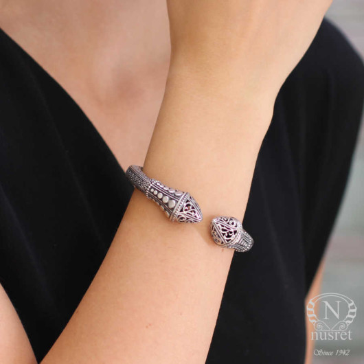 Sultana Handan Bracelet With Turquoise Stone - Nusret Taki Jewelry