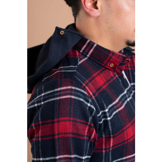 Advante Slimfit Hooded Men's Lumberjack Shirt