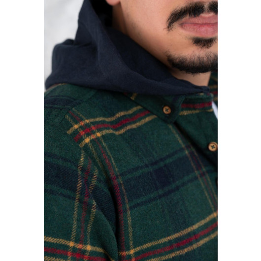 Advante Slimfit Hooded Men's Lumberjack Shirt