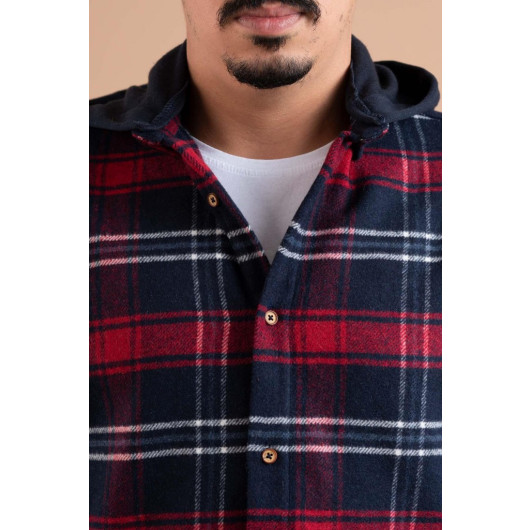 Advante Slimfit Hooded Men's Lumberjack Shirt