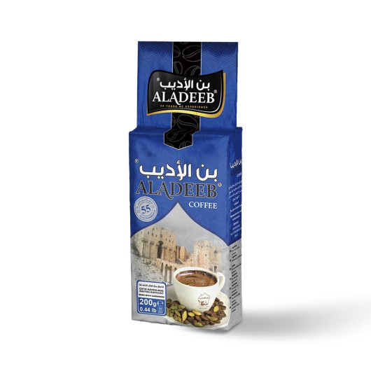 Aladeeb Coffee 200G Double Roasted Turkish Coffee With Cardamole