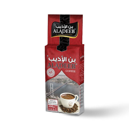 Aladeeb Coffee 200G Black Turkish Coffee (Medium Roasted)