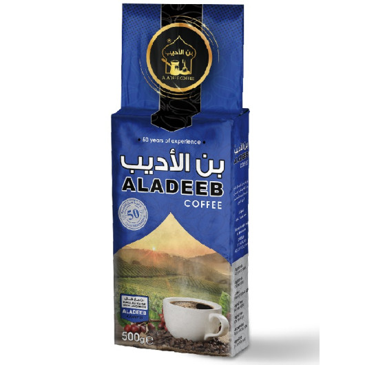 Aladeeb Coffee 500G Double Roasted Turkish Coffee With Extra Cardamole