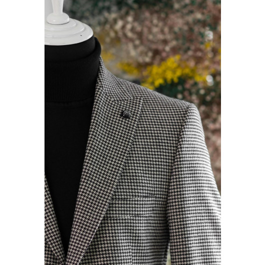Apartro Classic Cut Sweater Double Sleeve 6 Drop Men's Single Jacket