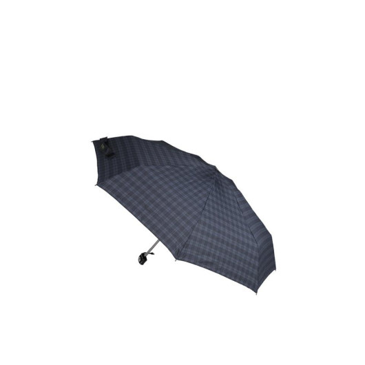 Men's Umbrella Micro Mini Plaid Gray