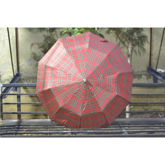 April Special Mini Automatic 10 Wire Umbrella Red