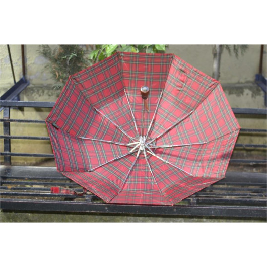 April Special Mini Automatic 10 Wire Umbrella Red