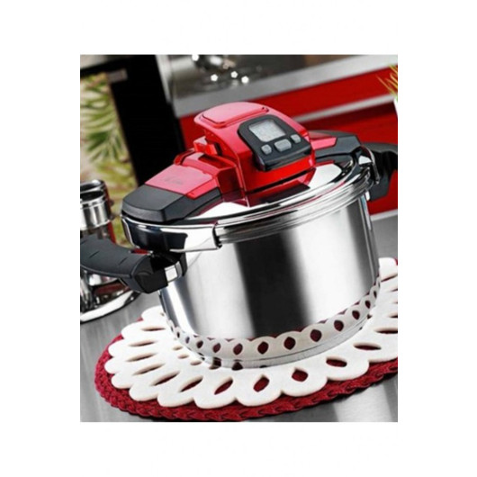 Aryıldız Caprice Red 5 Liter Platinum Pressure Cooker