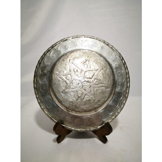 Copper Plate For Decoration, Hand-Made, In The Form Of Ancient Heritage / Copper Antiques For Decoration