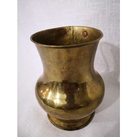 Copper Jug Plated With Golden Copper Color From Antique Heritage / Copper Antiques