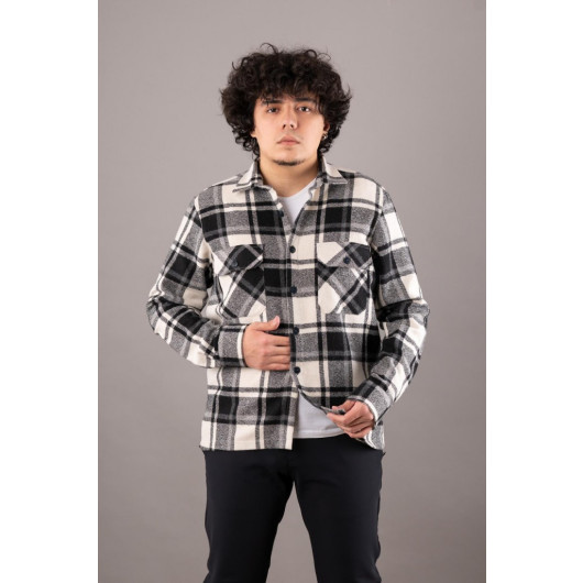 Bican Double Pocket Oversized Men's Lumberjack Shirt