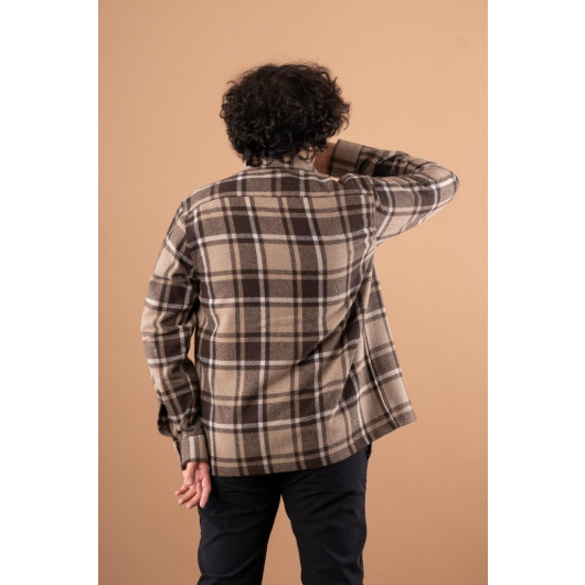 Bican Double Pocket Oversized Men's Lumberjack Shirt